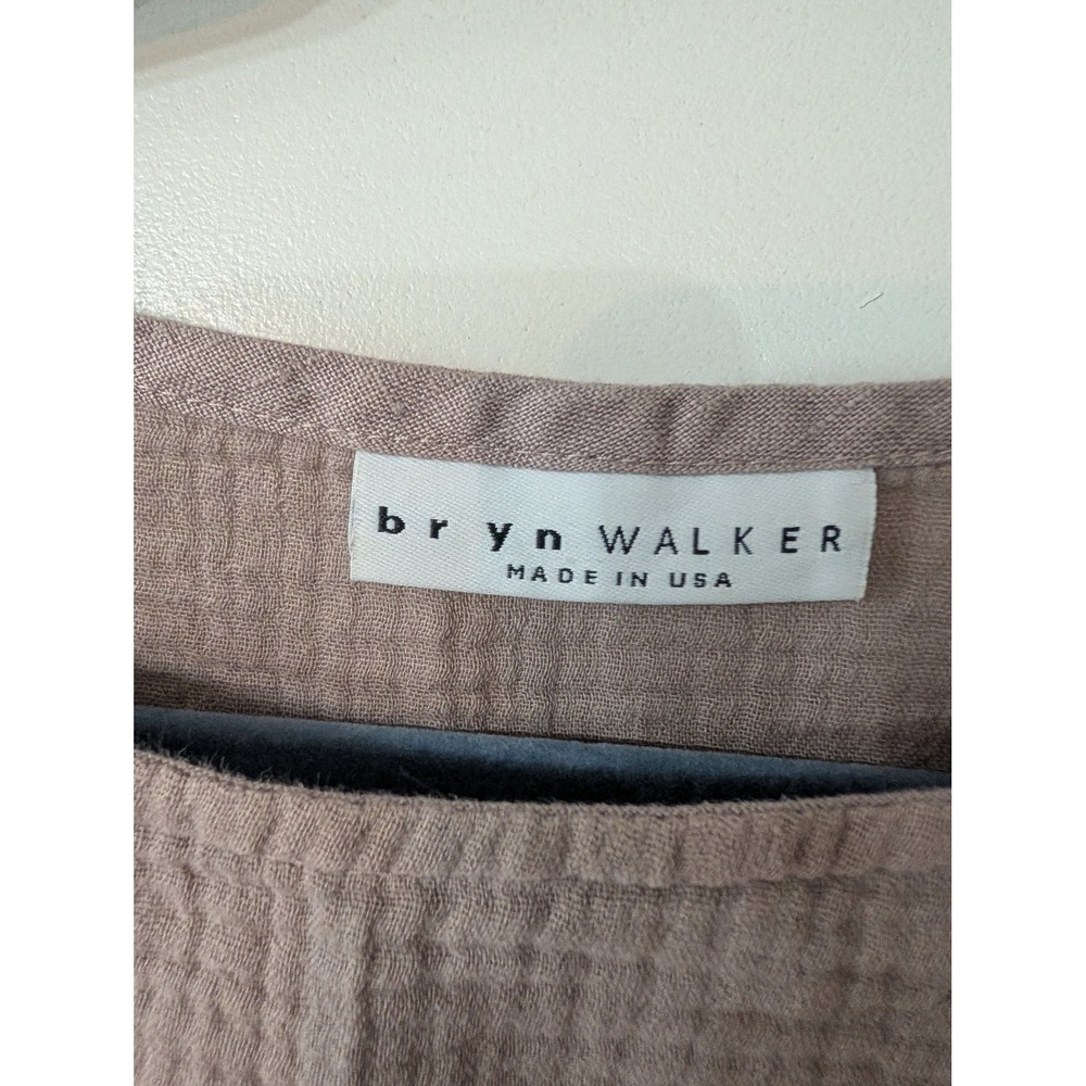 Bryn Walker Womens XS Mauve Double Gauze Boxy Boat Neck Top‎ Made in USA - Picture 3 of 5